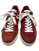 Barracuda Shoe Size 40 Red & White Suede Lace Up Studs Low Top Sneakers Red & White / 40