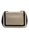 Chloe Cream, Black, Gold Leather Turnlock Gold Chain Shoulder Bag Cream, Black, Gold / S