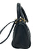 Fendi Navy Blue Leather & Patent Leather Basket Weave Zip Top Crossbody Bag Navy Blue / Mini