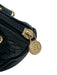 Fendi Navy Blue Leather & Patent Leather Basket Weave Zip Top Crossbody Bag Navy Blue / Mini