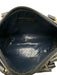 Fendi Navy Blue Leather & Patent Leather Basket Weave Zip Top Crossbody Bag Navy Blue / Mini