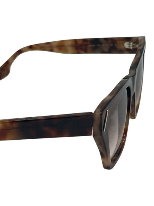 Victoria Beckham Brown Acetate Gradient Lens Tortoiseshell Wayfarer Sunglasses Brown