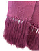 Gucci Purple & Gold Acetate Blend Metallic Thread Fringe Jacquard scarf Purple & Gold / One Size
