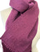 Gucci Purple & Gold Acetate Blend Metallic Thread Fringe Jacquard scarf Purple & Gold / One Size