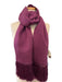 Gucci Purple & Gold Acetate Blend Metallic Thread Fringe Jacquard scarf Purple & Gold / One Size