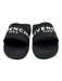 Givenchy Shoe Size 40 Black & White Rubber Logo Slip On Slides Sandals Black & White / 40