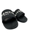 Givenchy Shoe Size 40 Black & White Rubber Logo Slip On Slides Sandals Black & White / 40