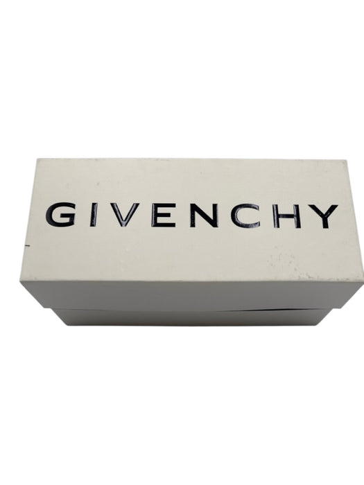 Givenchy Shoe Size 40 Black & White Rubber Logo Slip On Slides Sandals Black & White / 40