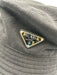 Prada Black Cotton Logo Bucket Hat Black / M