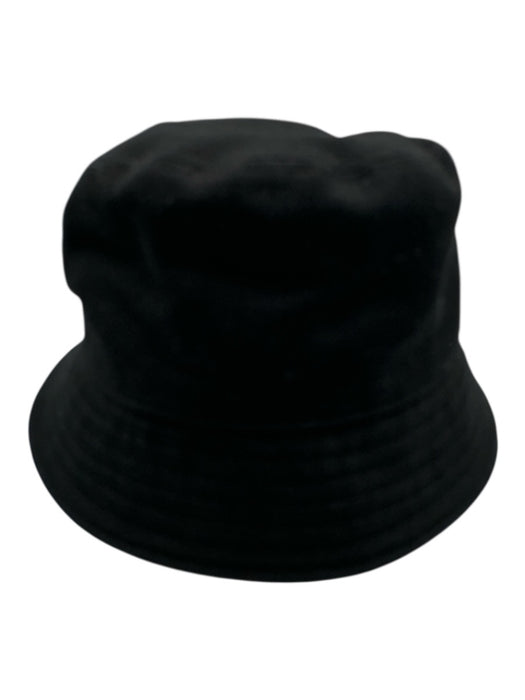 Prada Black Cotton Logo Bucket Hat Black / M