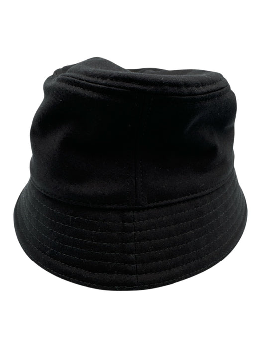 Valentino Black Cotton Embroidered Logo Bucket Hat Black / 58