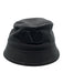 Valentino Black Cotton Embroidered Logo Bucket Hat Black / 58