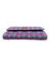 Versace Purple & Blue Wool & Lurex Magnetic  Flap Tartan Plaid Gold Hardware Bag Purple & Blue / S