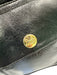 Celine Black Leather Gold hardware Zip Top Front Pockets shoulder strap Bag Black / S