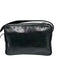 Celine Black Leather Gold hardware Zip Top Front Pockets shoulder strap Bag Black / S
