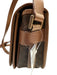 Celine Brown Coated Canvas Magnetic  Flap Triomphe Shoulder Strap Saddle Bag Brown / S