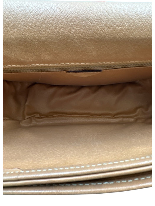 Celine Brown Coated Canvas Magnetic  Flap Triomphe Shoulder Strap Saddle Bag Brown / S