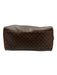 Celine Cognac & Brown Coated Canvas Top Handle Triomphe Brass Hardware Bag Cognac & Brown / S
