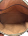 Celine Cognac & Brown Coated Canvas Top Handle Triomphe Brass Hardware Bag Cognac & Brown / S