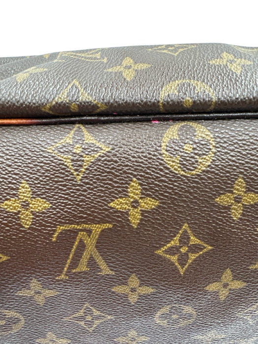 Louis Vuitton Brown Coated Canvas Adjustable Strap LV Monogram Gold Hardware Bag Brown / L
