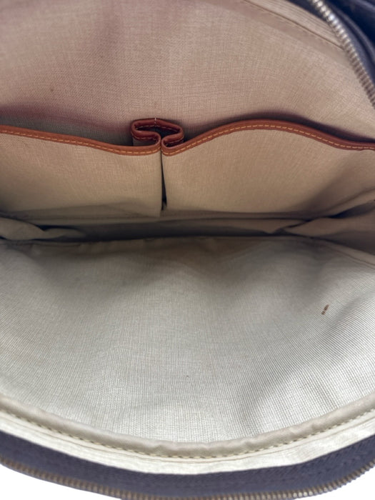 Louis Vuitton Brown Coated Canvas Adjustable Strap LV Monogram Gold Hardware Bag Brown / L
