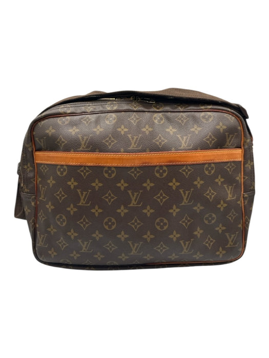 Louis Vuitton Brown Coated Canvas Adjustable Strap LV Monogram Gold Hardware Bag Brown / L