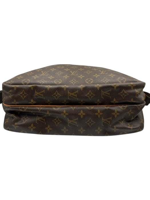 Louis Vuitton Brown Coated Canvas Adjustable Strap LV Monogram Gold Hardware Bag Brown / L