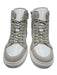 Zadig & Voltaire Shoe Size 41 White Leather Upper Crinkle Side Zip Sneakers White / 41