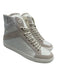 Zadig & Voltaire Shoe Size 41 White Leather Upper Crinkle Side Zip Sneakers White / 41