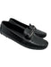 Philipp Plein Shoe Size 40 Black Leather Upper Croc Embossed Logo Detail Loafers Black / 40