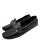 Philipp Plein Shoe Size 40 Black Leather Upper Croc Embossed Logo Detail Loafers Black / 40