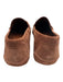 Versace Shoe Size 41 Brown Leather Upper Suede Logo Slip On Driving Loafers Brown / 41