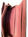 Gucci Pink & Beige Canvas Leather trim Flap Snap Wallets Pink & Beige