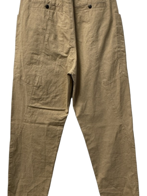 Isabel Marant Size 38 Khaki Cotton High Rise Belt Loops Cargo Pockets Pants Khaki / 38