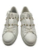 Valentino Garavani Shoe Size 40 White Leather Upper Gold Tone Details Sneakers White / 40