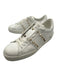 Valentino Garavani Shoe Size 40 White Leather Upper Gold Tone Details Sneakers White / 40