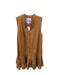Alden Adair Size S Bronze Cotton Sleeveless Drop Waist Pleat Detail Dress Bronze / S