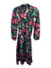 Alden Adair Size XS Black & Multi Polyester Long Balloon Sleeve Botanical Dress Black & Multi / XS