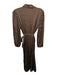 Sofia Size XS/S Brown Silk Long Sleeve Button Down Maxi Dress Brown / XS/S