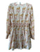 Willa Story Size S Pink & Yellow Cotton Floral Sequin Design Long Sleeve Dress Pink & Yellow / S