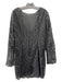 Alexia Admor Size M Black Polyester Lace Overlay Long Sleeve Low Back Dress Black / M