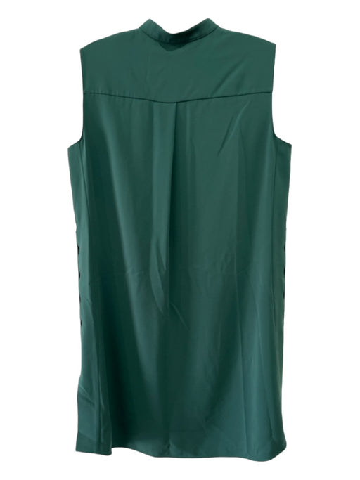 Akris Punto Size 6 Dark Green Polyester Blend Half Zip Sleeveless Dress Dark Green / 6