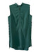 Akris Punto Size 6 Dark Green Polyester Blend Half Zip Sleeveless Dress Dark Green / 6