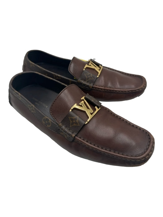 Louis Vuitton Shoe Size 9.5 AS IS Brown Leather loafer Men's Shoes 9.5