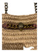 Kurt Geiger Tan & brown Raffia Leather Chain Strap Tote Bag Tan & brown / Small