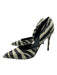 Marc Fisher Shoe Size 8.5 Black & White Snake Embossed Pointed Toe D'Orsay Pumps Black & White / 8.5