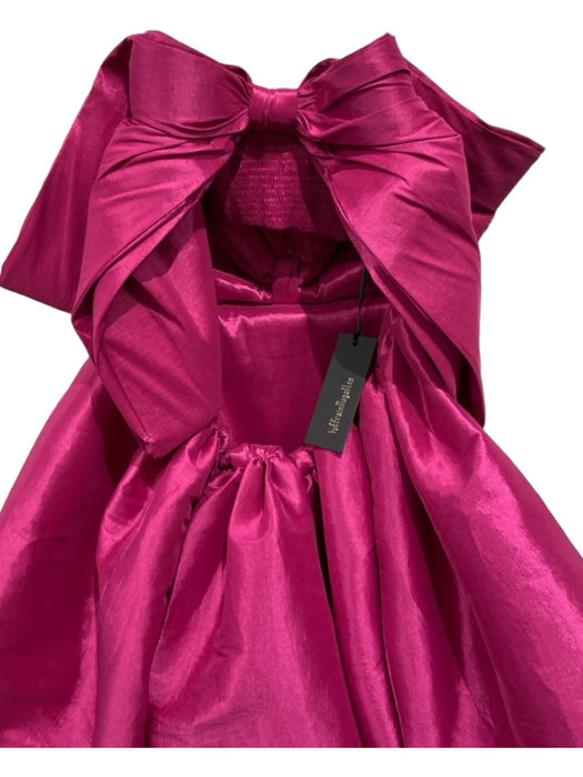By Efrain Mogollon Size 4 Pink Smocked Back Open Back Bow Back Strapless Dress Pink / 4
