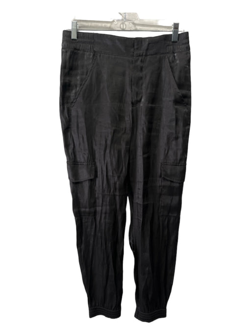 By Anthropologie Size S Dark Gray Viscose & Polyester Shimmer Cargo Jogger Pants Dark Gray / S