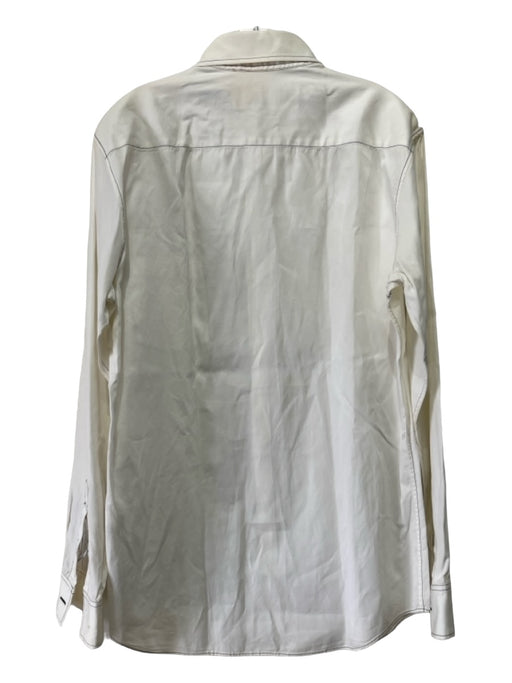 Yohji Yamamoto AS IS Size 5 White & Black Cotton Button Up Long Sleeve Shirt 5