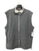 Zegna Size L Gray Synthetic Solid Zip Up Men's Vest L